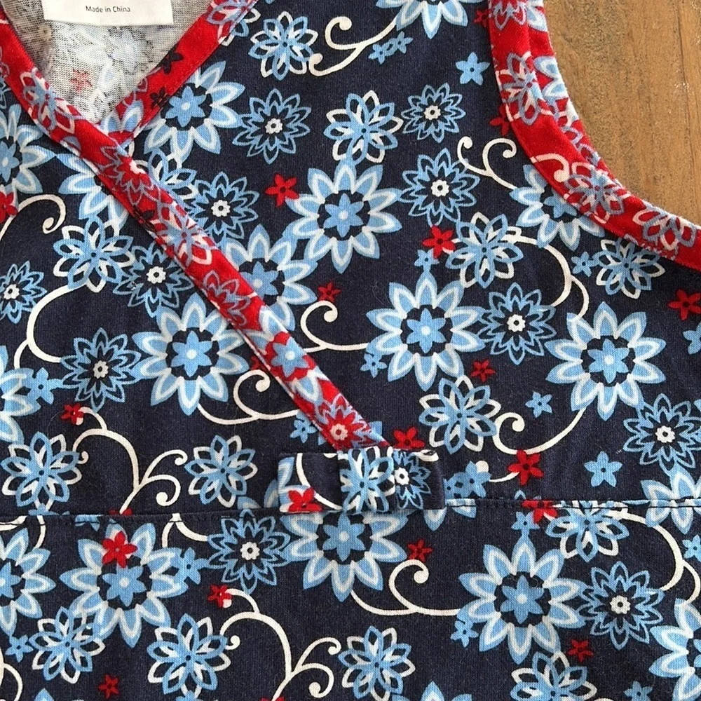 Hanna andersson navy floral kimono dress